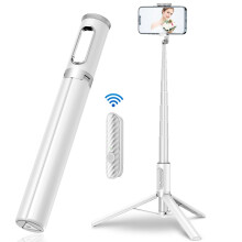 Cell Phone Selfie Stick with Bluetooth Remote for 4-7 In Smartphone,C