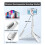Cell Phone Selfie Stick with Bluetooth Remote for 4-7 In Smartphone,C 6