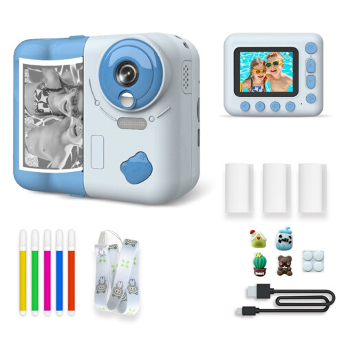 Kids Instant Print Camera 1080P HD Digital Blue 2