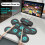 Electronic Drum Set Hand Roll 9 Pads Dual Speaker Rechargeable 5