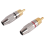 20 Pcs Plug Audio Video Locking Cable Connector Gold Plated 10