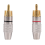 20 Pcs Plug Audio Video Locking Cable Connector Gold Plated 7