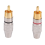 20 Pcs Plug Audio Video Locking Cable Connector Gold Plated 8