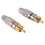 20 Pcs Plug Audio Video Locking Cable Connector Gold Plated 11