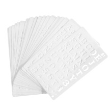 20Pack Letter and Number Stencils Reusable Alphabet Journal Supplies Templates for Kids Drawing