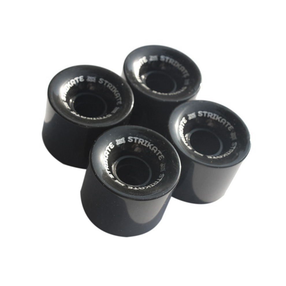 Photos - Climbing Gear 4Pcs 60X45mm Cruiser Skateboard Wheels PU Long Board Wheels, Black