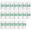 20PCS Mini Printer Paper, Self-Adhesive, Black on White, 5.7 x 2.5cm 2