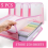 5 Pack Scrapbook Paper Organizer, Pink Expanding , Portable Storage with Button Closure 9