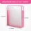 5 Pack Scrapbook Paper Organizer, Pink Expanding , Portable Storage with Button Closure 5