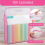5 Pack Scrapbook Paper Organizer, Pink Expanding , Portable Storage with Button Closure 8