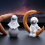4 pcs Astronaut Figure Statue Figurine Silver 2