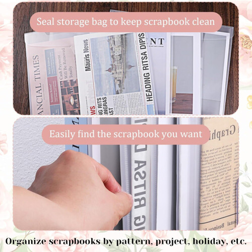 Scrapbook Paper Storage Organizer, with Sticky Index Tabs 2