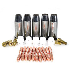 35Pcs 24KD Welding Torch Consumable 1.0mm MIG Gas Nozzle Tip Holder Diffuser for Machine