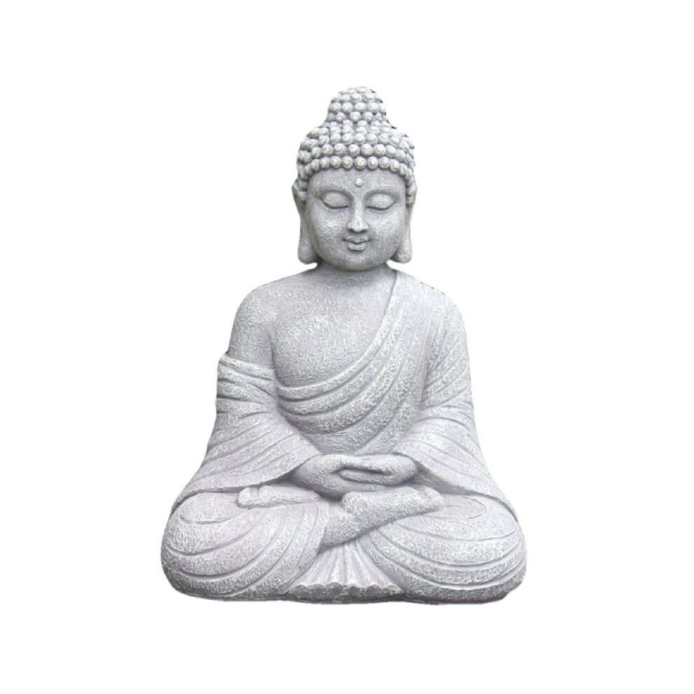 Spactz Vintage Garden Buddha Statue Indoor Outdoor Buddhism Figurine Sculpture Home Decor Ornament