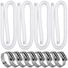 4 Pack Swimming Pool Replacement Hoses,1.25In Diameter Filter Hoses for Above Ground Pools