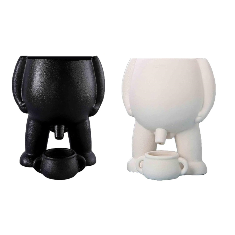 Spactz Peeing Funny Vase,Novelty Planter Pot,Piss Pot Planter, Pots With Drainage,