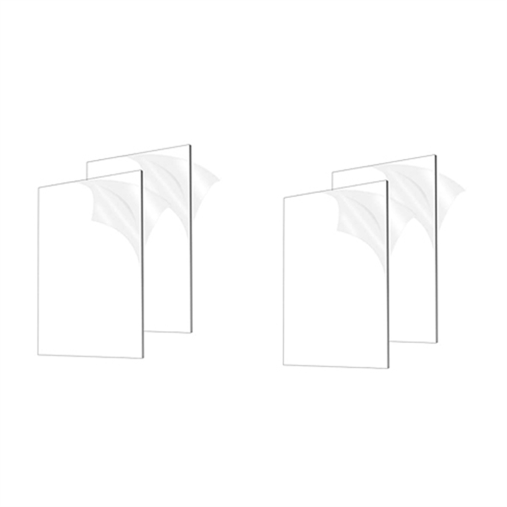 4Pc 1/8In Thick Acrylic Sheets, 8X12in For Signs Diy Display Projects 4851802956356