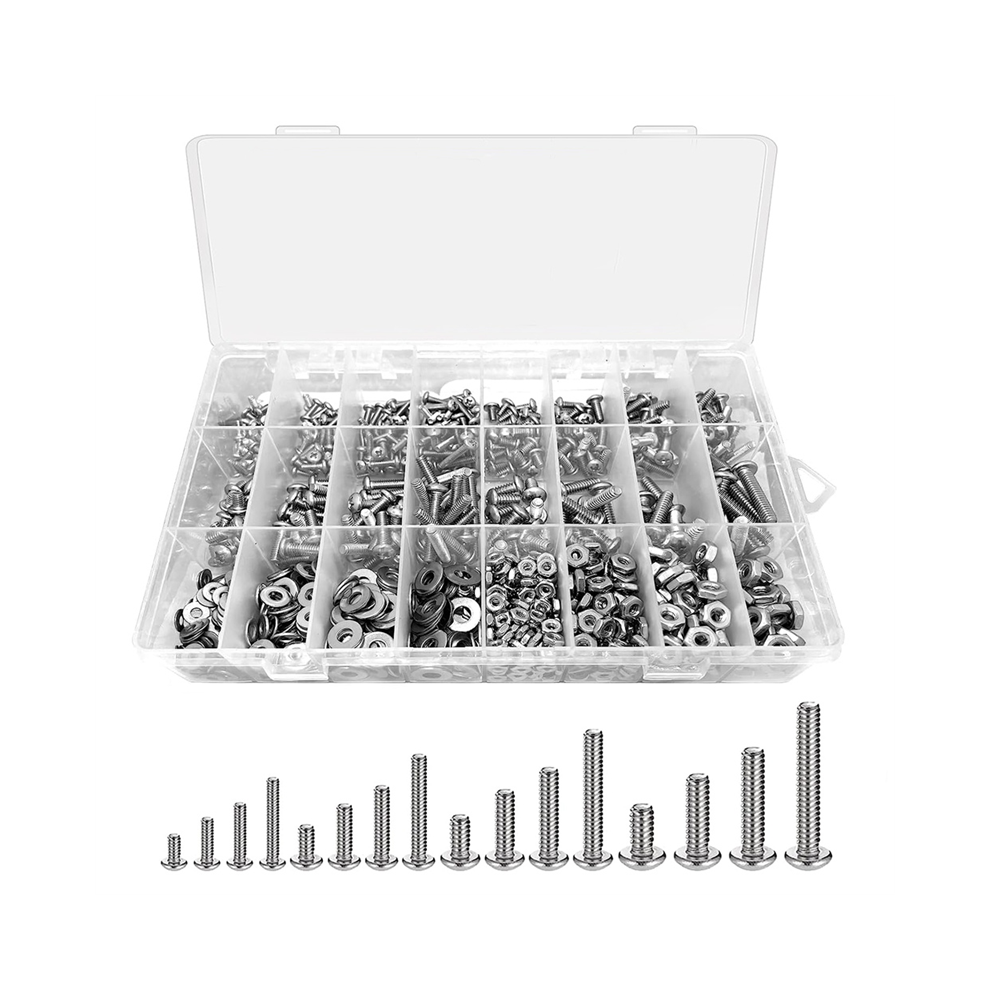 1110PCS Nuts and Bolts Assortment Kit, Stainless Steel Kit-image-OPC-PK29TZH-NEW