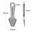 Titanium EDC Pry Bar Mini Alloy Crowbar Keychain Pendant Tool Silver 4