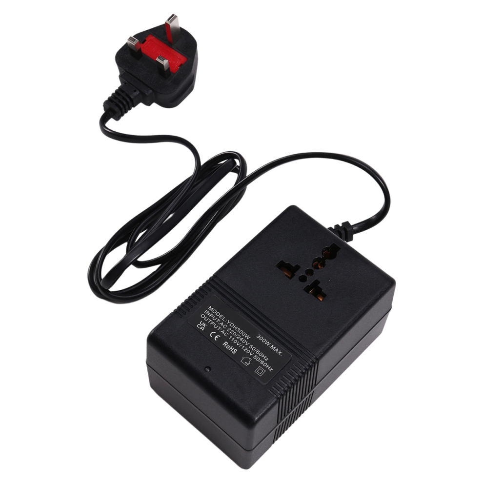 300W Voltage Converter Transformer 220V To 110V Step-Down Travel Adapter Uk Plug Inverter 4851802958237