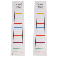 4/4 Violin Fretboard Sticker Fingerboard Marker Fiddle Learn Note Chart Tape 2Pcs