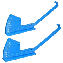 Deck Leveling Gauge 2 Pack Mower Vehicle Measuring Depth Grooming Tool
