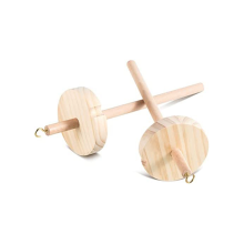 2Pc DIY Drop Spindle Top Whorl Yarn Spinner Hand Wooden Spinning Wheel for Yarn Making Yarn Spindle for Beginners Sewing