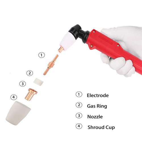 PT31 65PCS Extended Air Plasma Cutting Nozzle Electrode Consumables 2