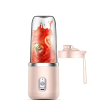 1set-New Portable Juicer with 2 Cups, USB Rechargeable Mini Blender