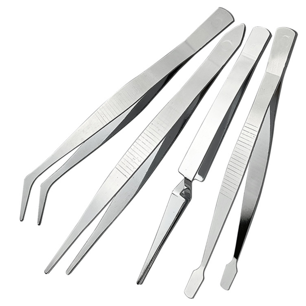 Spactz 4Pcs Precision Tweezers Set