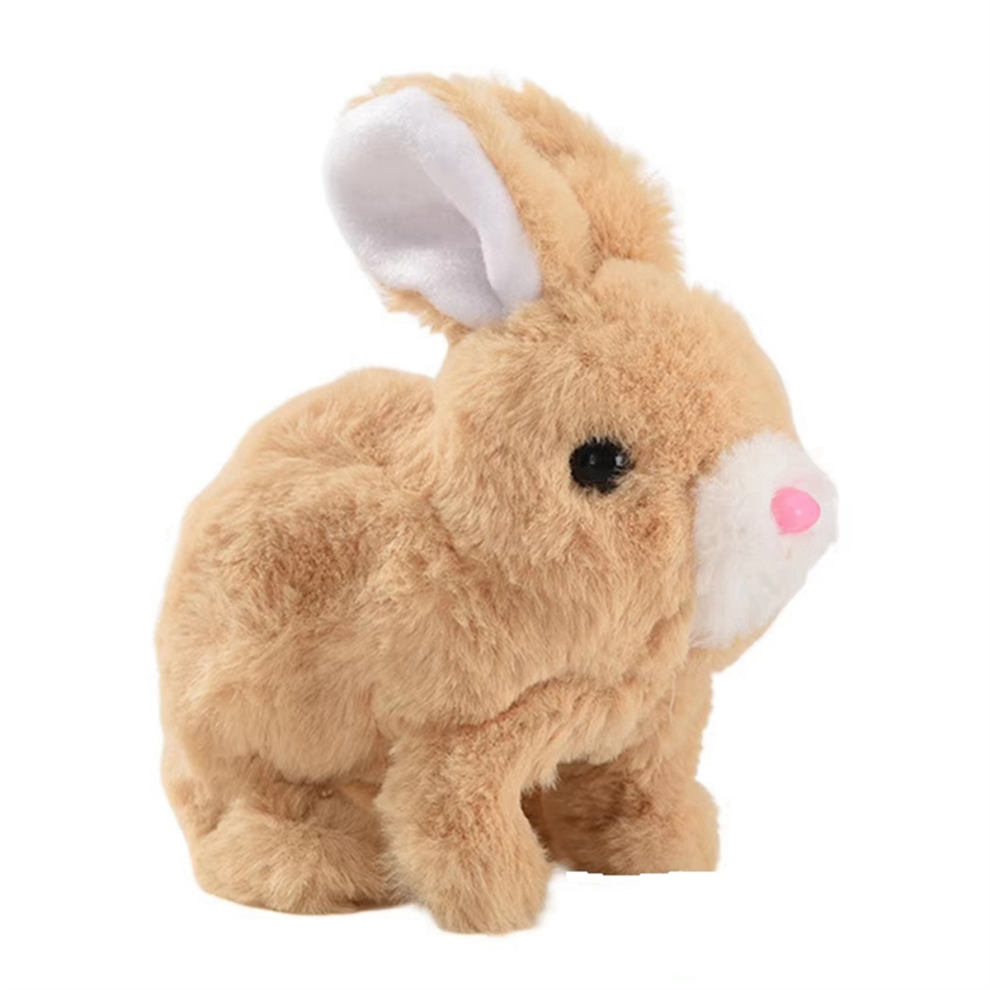Easter Plush Toy Electronic Interactive Bunnies Can Walk and Talk with Sounds Movements for Gift Yellow-image-OPC-PK2B5DD-NEW