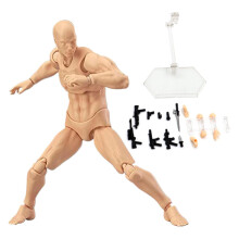 , Drawing Models Figure Artist Draw Painting Model with Stand Support & Accessories for Artists, Male B