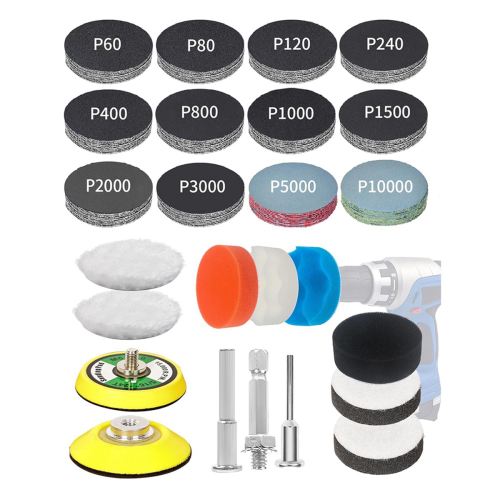 Sanding Discs Drill Polishing Kit, Car Headlight Restoration Kit 2
