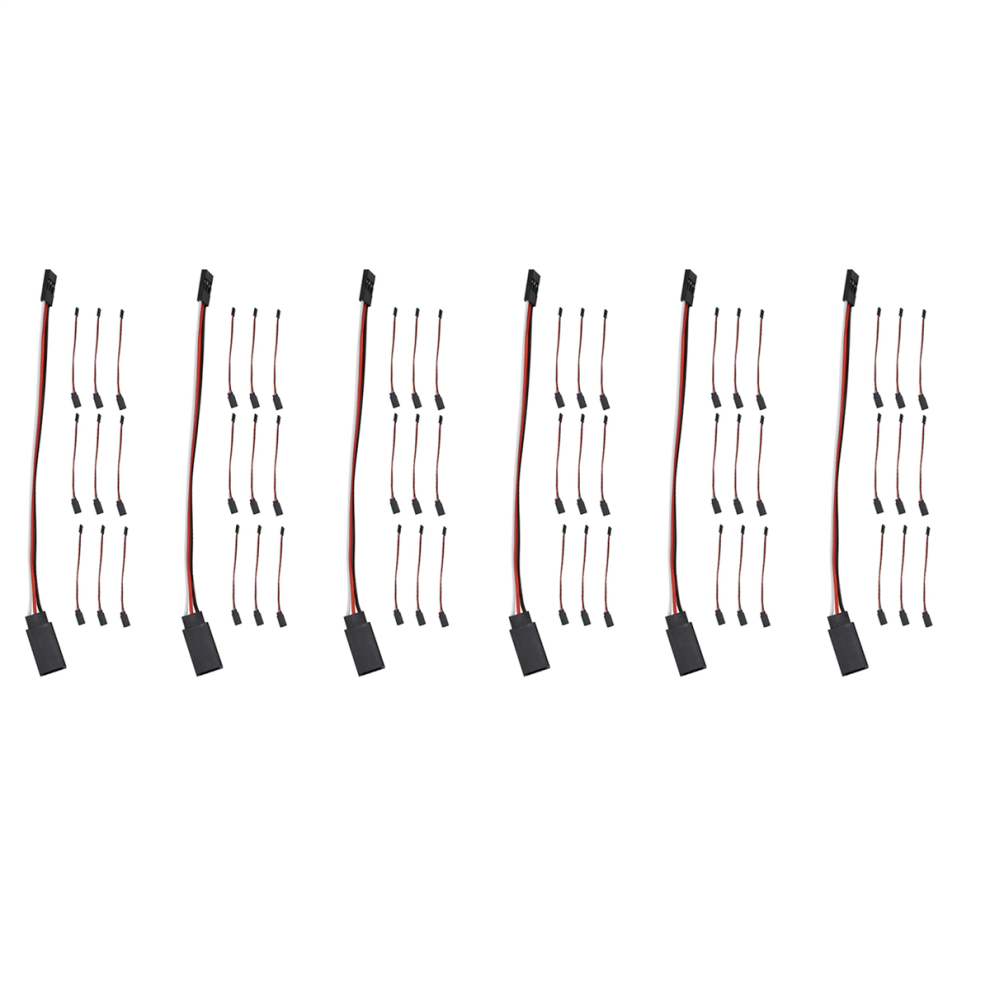 60Pcs 150Mm Servo Extension Lead Wire Jr Cable 3Pin Male To Female For Rc Car 4852794838040