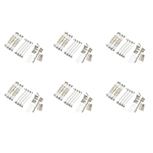 48x Metal Chassis Pull Rods Link Suspension Tie Rod for MN D90 D91 D96 D99 D99S MN90 MN99S 1/12,Silver