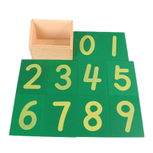 Sand Number Board Reaching Aids 0-9 Green Kindergarten Children Early Education Educational Math Toys