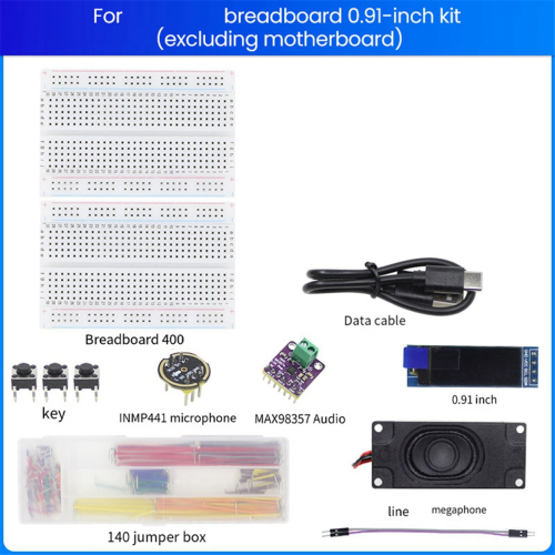 Breadboard 0.91 Inch Kit for Xiaozhi AI Voice Chatbot Learning and Puzzle Development 2