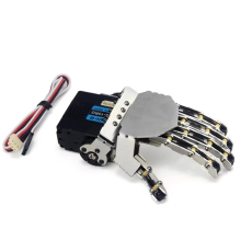 Mini Robot Hand Five Fingers Metal Manipulator Arm Left for Humanoid DIY Kit