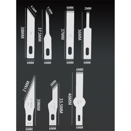 Scalpel Knife Replacement Craft Blades PCB Repair Hand Tools 2