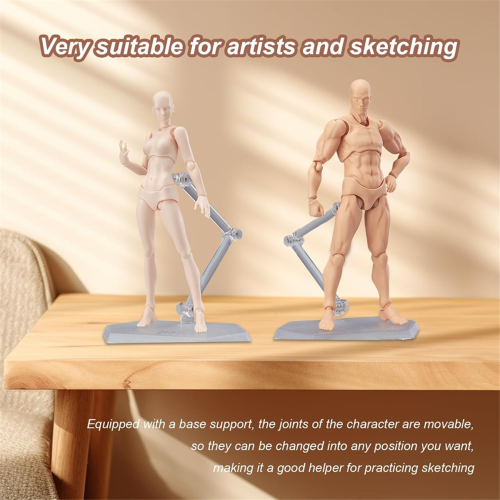 Drawing Figures for Artists, Action Figure Model Jointed Small Model, Stop Motion Sketching A 2