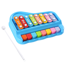 Children'S Piano Toys Eight Tone Hand Percussion Instruments Fun Music Playing 2-in-1 Instrument A
