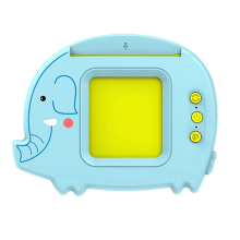 Flash Cards English German French Children's Educational Audio Elephant Early Education Card Inserter Blue