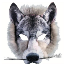 1 Piece Animal Wolf Mask for Everyone, Universal Halloween Party Gathering Unisex Face Mask, Wolf, One Size