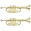 2X Children'S Musical Instruments Stage Performance Props Four-Tone Trumpet (Basic Board) Gold 1