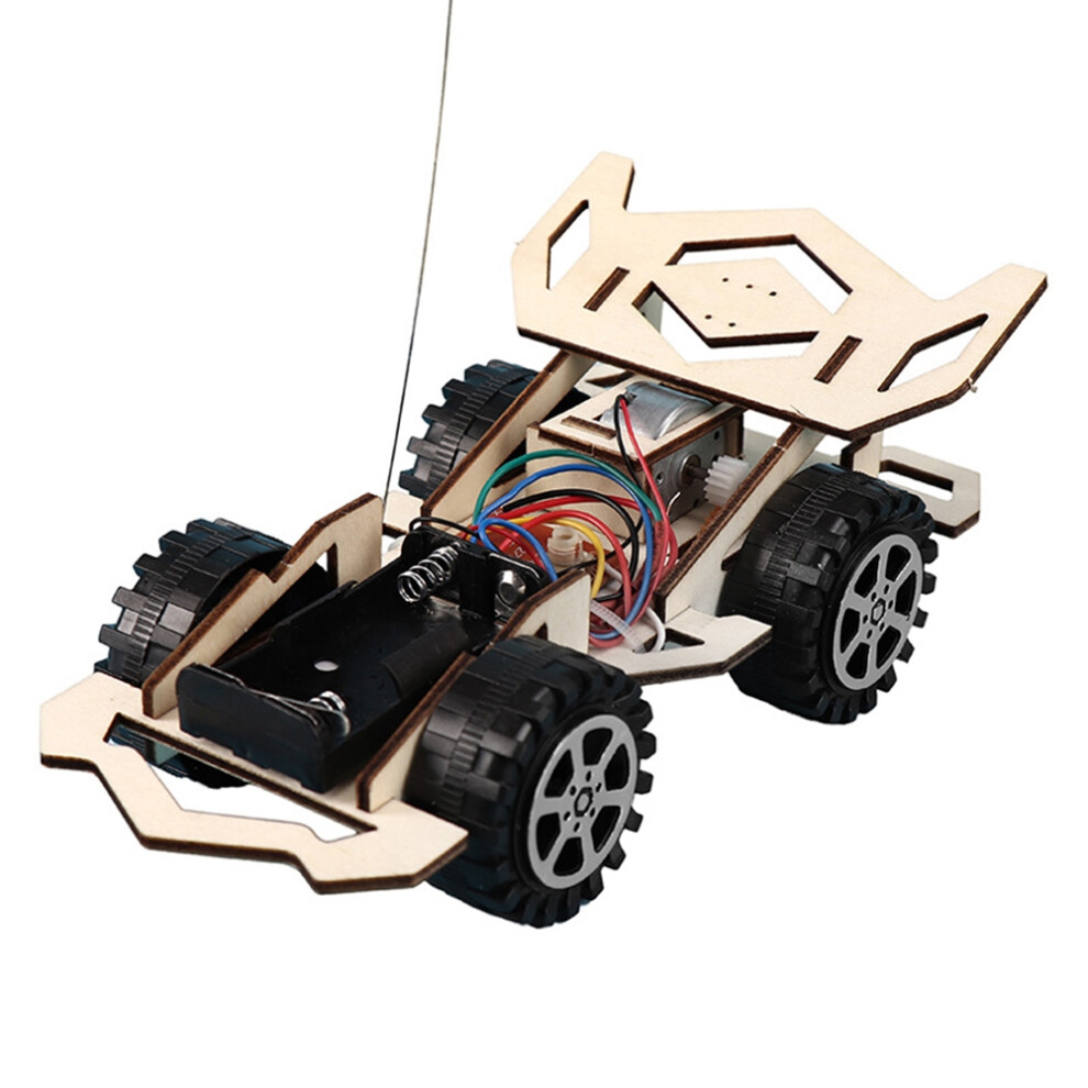 Photos - Parts for Drones & RC models DIY RC Car Toys Assembly Wooden Building Vehicle Racing Toy Scientific Experiment Model Kits Gift for Kids