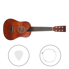 25Inch Mini Small Guitar Basswood 6 Strings Acoustic with Pick for Beginner Children Kids Gift