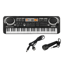 Digital Music Electronic Keyboard Key Board Electric Piano with 61 Keys Toy Keyboards for Ages 3-12