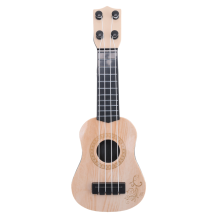 Beige Kids Classical Ukulele Guitar Toy Early Education Small Party Supplies Adjustable
