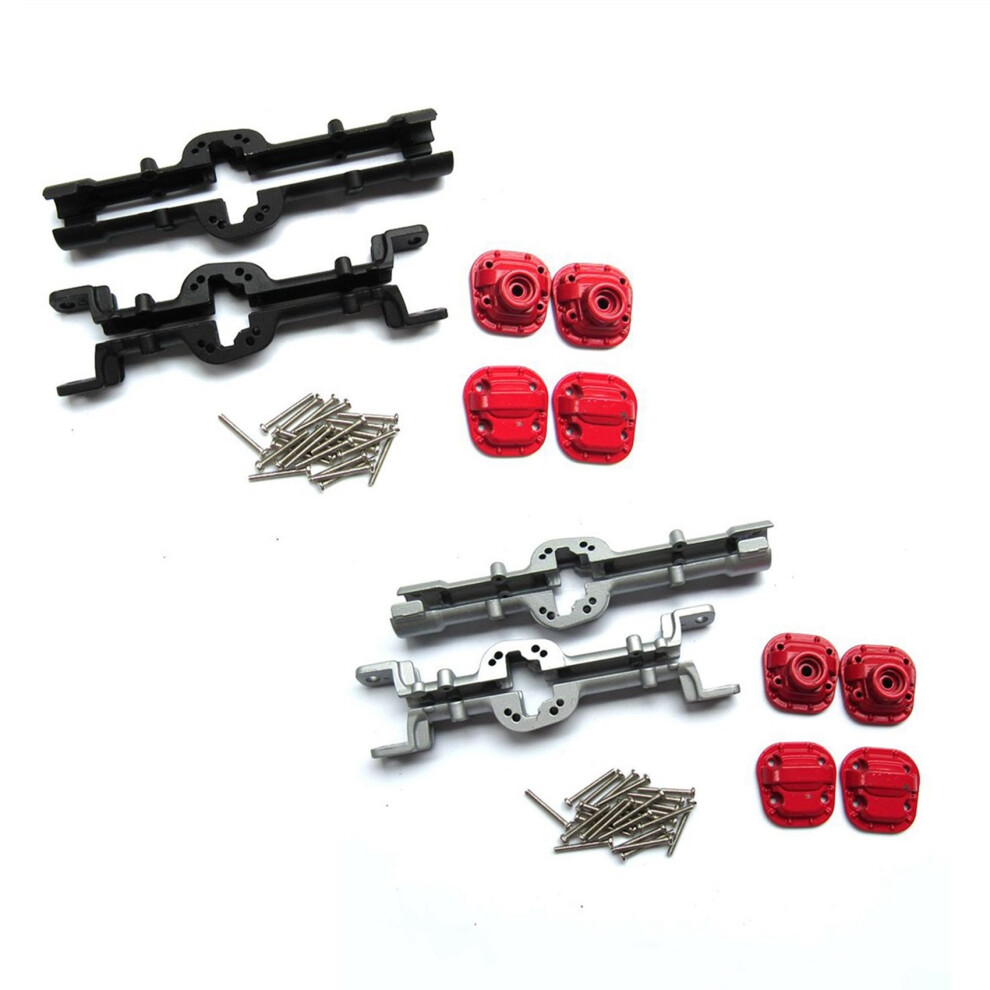 Photos - Parts for Drones & RC models 5X Metal Front and Rear Bridge Axle Housing Case for MN D90 D91 MN99 MN99S 1/12 RC Car Upgrade Parts Accessories,Silver
