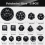 30Pieces Complete Polyhedral DND Dice Set D3-D100 Spherical Set,100 Sides for Role Playing Table Games 7